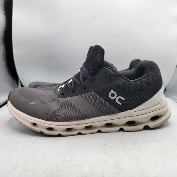 On Cloud Cloudrunner Mens 13 Black Eclipse Frost Athletic Shoes Walking Running - Picture 5 of 14